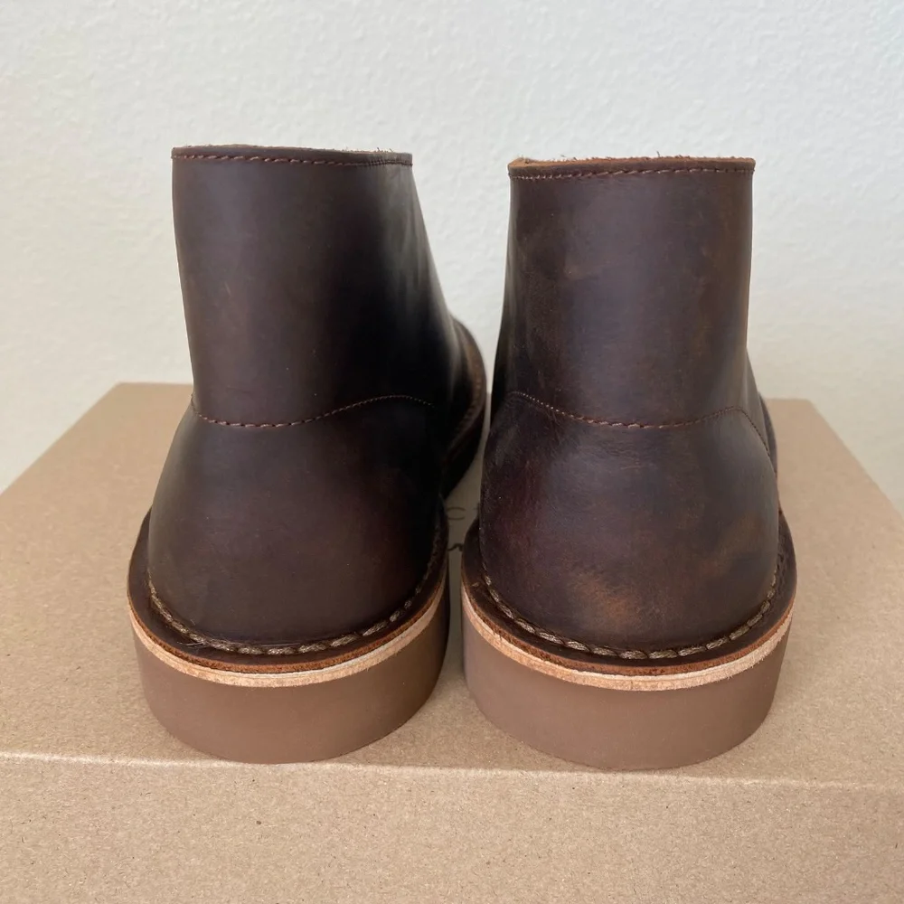 New in the Box Clarks Men's Bushacre 2 Dark Brown Leather Boots Size US 9
